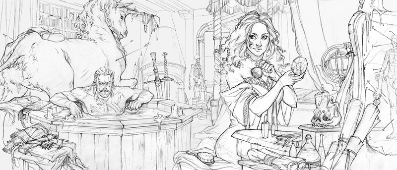 Illustration for article titled The Beautiful Sketches Behind The Witcher 3's Ending